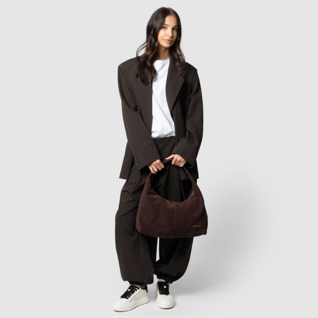 Sneakers Alexander Smith chloe shoulder bag in bordeaux suede - 7