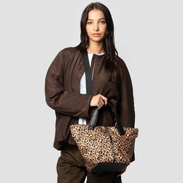 Sneakers Alexander Smith lauren medium handbag with shoulder strap in spotted nylon - 2