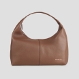 Chloe shoulder bag in brown tumbled leather