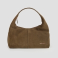 Chloe shoulder bag in olive green suede
