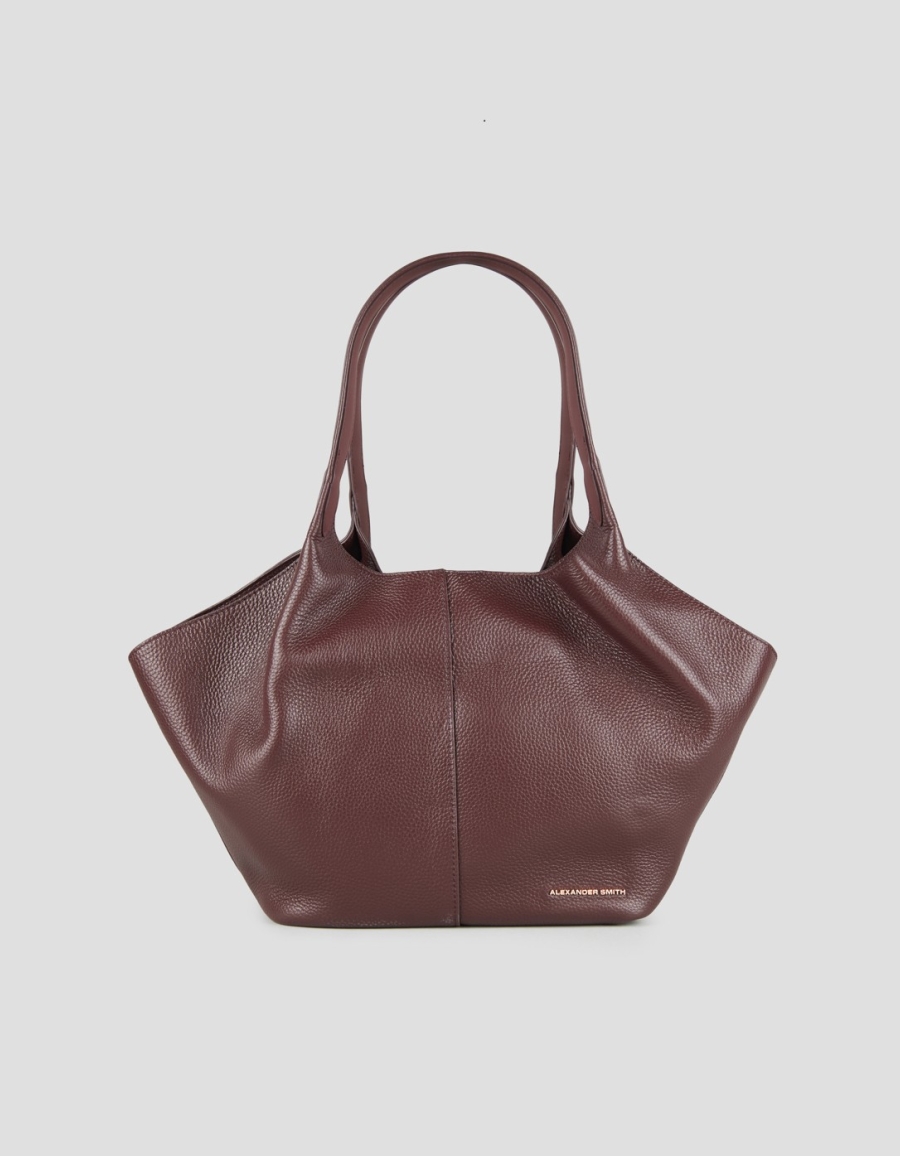 Sneakers Alexander Smith rachel medium shoulder bag in bordeaux tumbled leather - 1