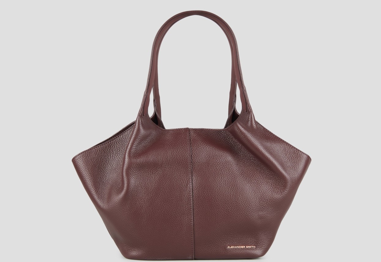 Sneakers Alexander Smith rachel medium shoulder bag in bordeaux tumbled leather - 1