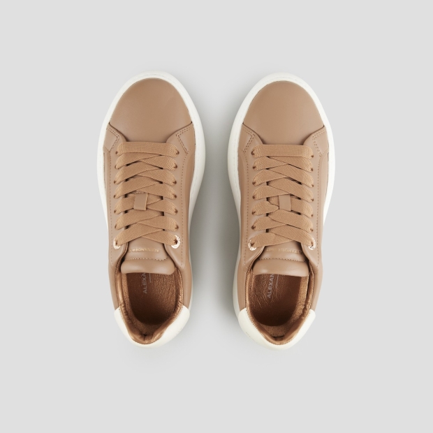 Sneakers Alexander Smith soho woman in smooth sand leather and cream heel - 5