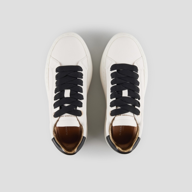 Sneakers Alexander Smith soho woman in smooth white leather and black details - 5
