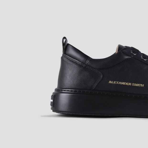 Sneakers Alexander Smith bond man in black leather and black sole - 2