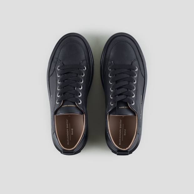 Sneakers Alexander Smith bond man in black leather and black sole - 5