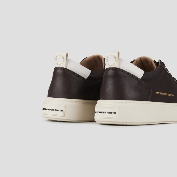 Sneakers Alexander Smith bond man in brown goat leather and white details - 4