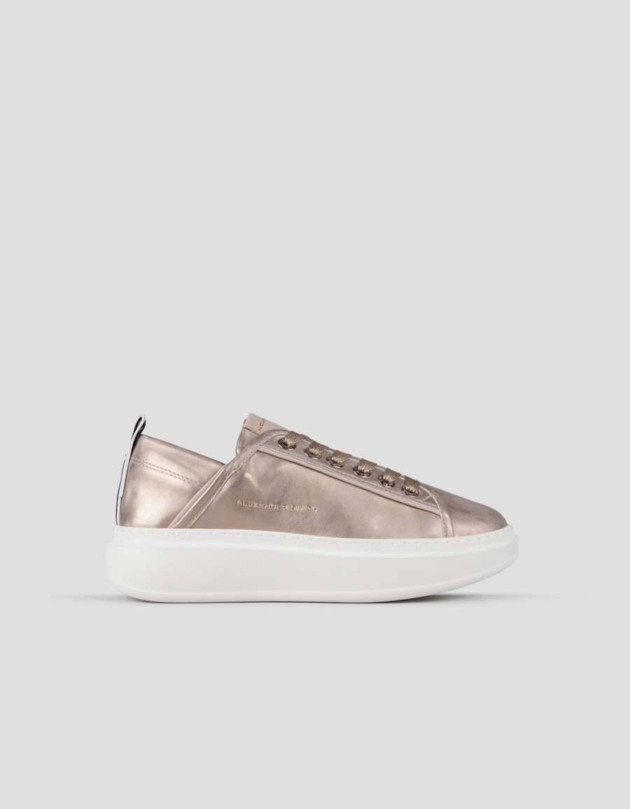 Sneakers Alexander Smith wembley woman in nude laminated leather - 1