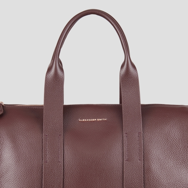 Sneakers Alexander Smith jane large handbag with shoulder strap in bordeaux tumbled leather - 5