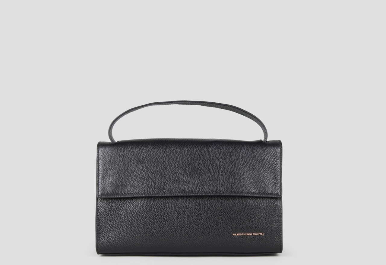 Sneakers Alexander Smith holly shoulder bag with shoulder strap in black tumbled leather - 1