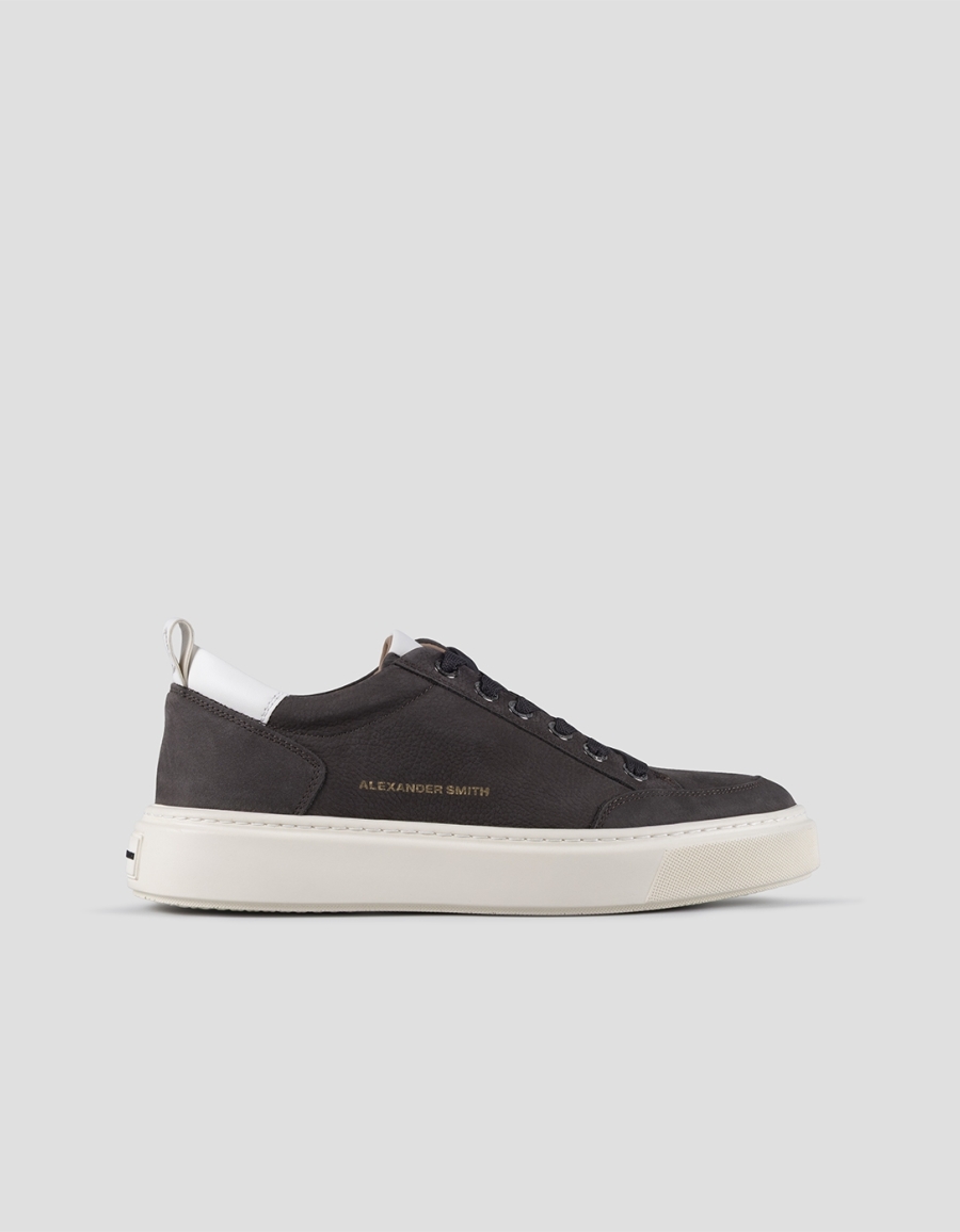 Sneakers Alexander Smith bond man in brown nubuck and white leather details - 1