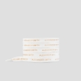 White laces for women with logo all over