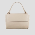 Taylor shoulder bag in dark ivory hammered leather