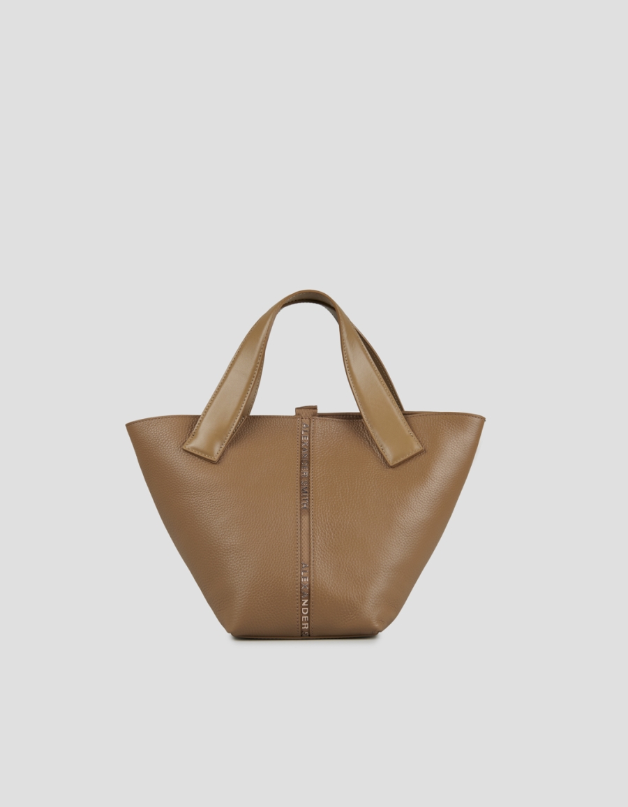 Sneakers Alexander Smith lauren small handbag with shoulder strap in brown tumbled leather - 1