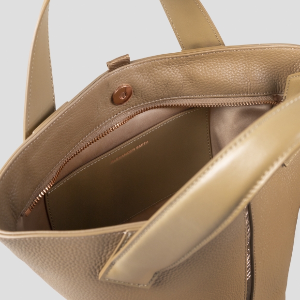 Sneakers Alexander Smith lauren small handbag with shoulder strap in brown tumbled leather - 5