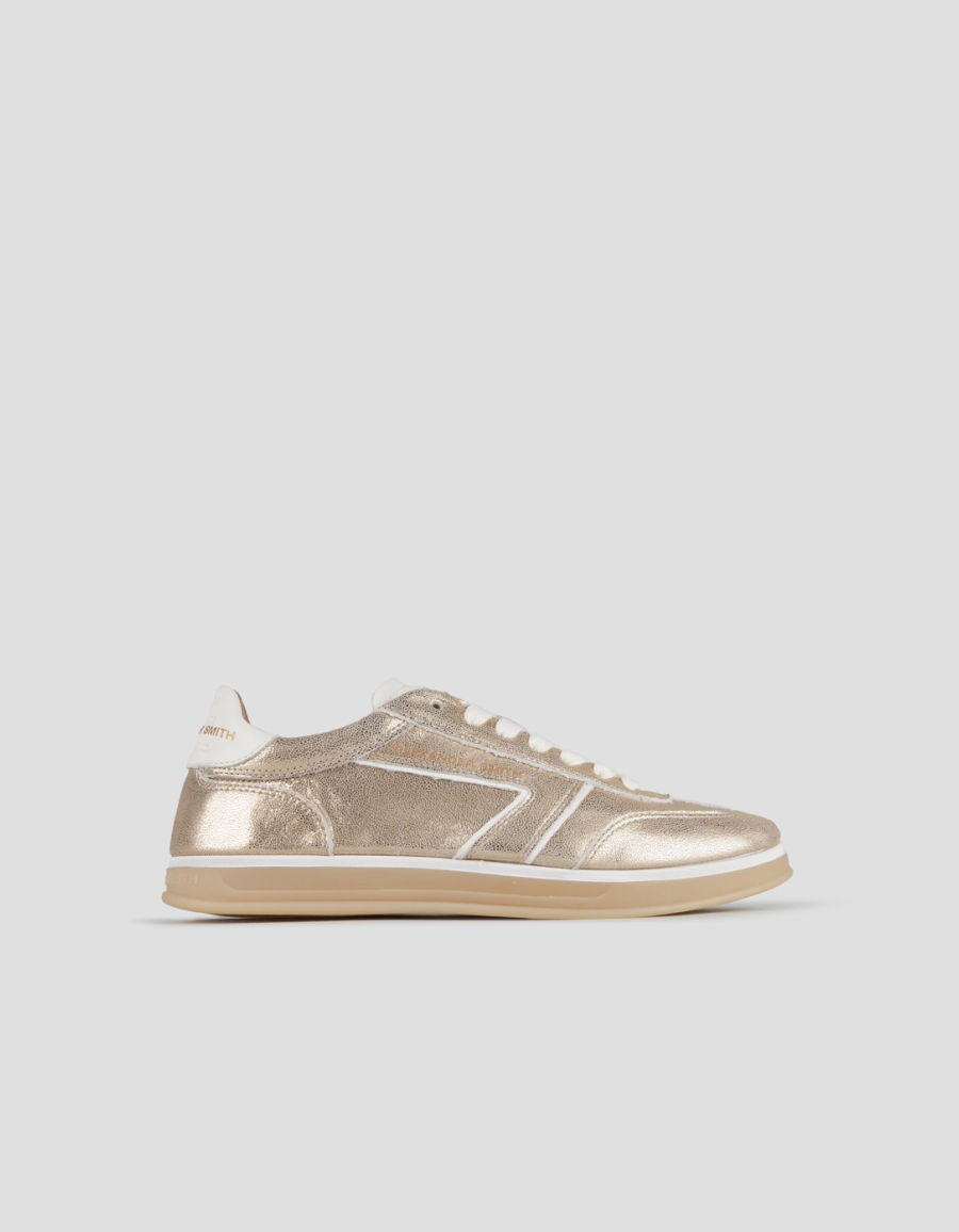 Sneakers Alexander Smith thames woman in gold laminated leather - 1
