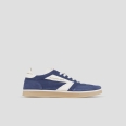Thames Man in blue suede and white logo