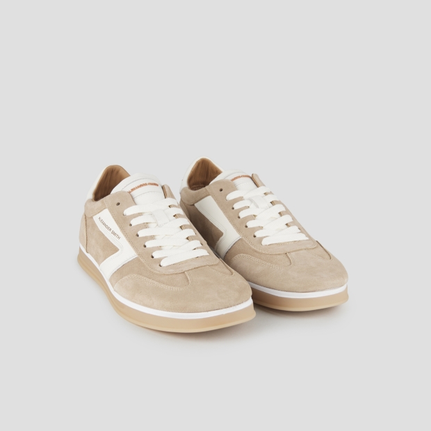 Sneakers Alexander Smith thames man in sand suede and white logo - 4