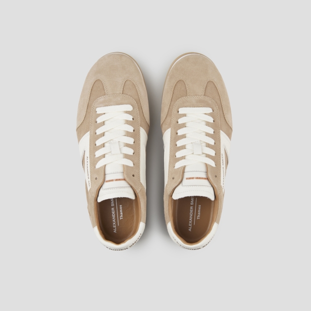 Sneakers Alexander Smith thames man in sand suede and white logo - 6