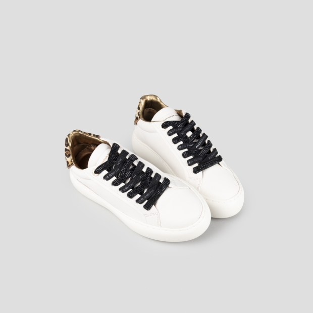 Sneakers Alexander Smith black laces in full strass for women - 2