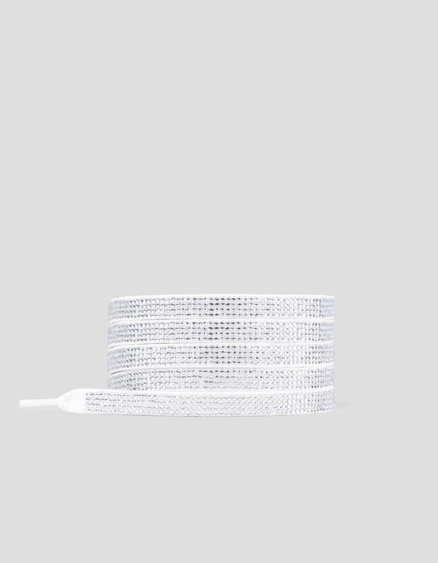 Sneakers Alexander Smith white laces in full silver strass for women - 1