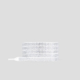 White laces in full silver strass for women