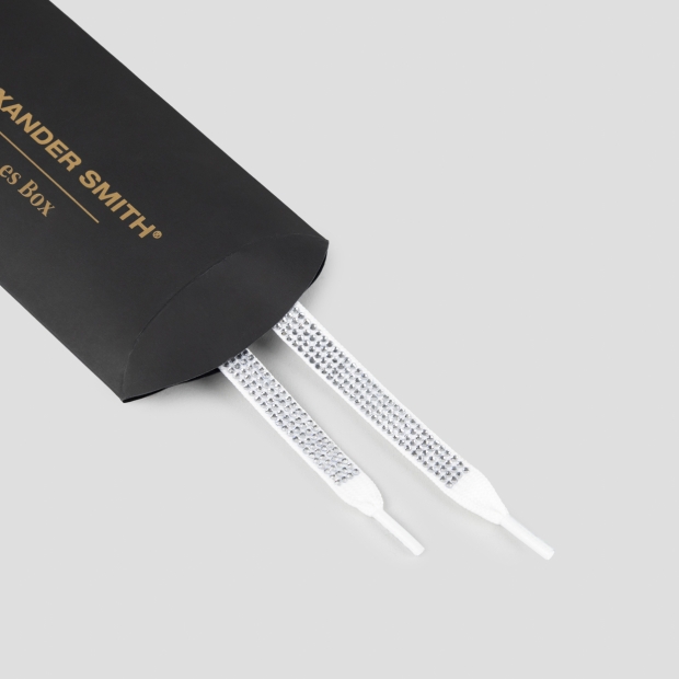 Sneakers Alexander Smith white laces in full silver strass for women - 3