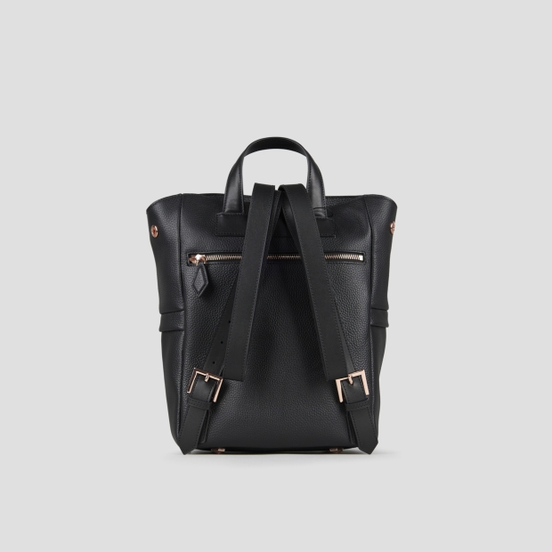 Sneakers Alexander Smith daisy backpack in black tumbled leather - 4