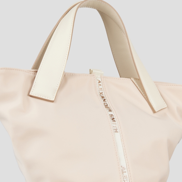 Sneakers Alexander Smith lauren small handbag with shoulder strap in light rose nylon - 6