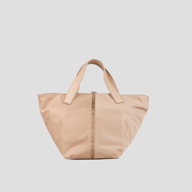 Sneakers Alexander Smith lauren medium handbag with shoulder strap in beige nylon - 1