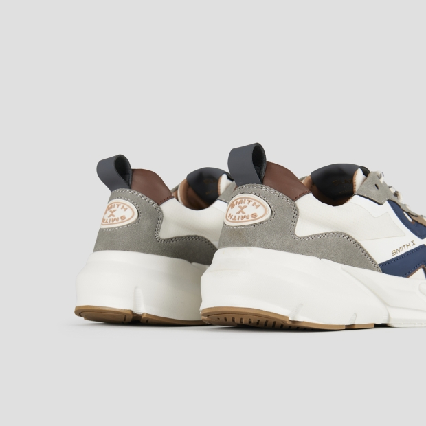 Sneakers Alexander Smith horizon man in white and grey with suede and rip-stop details - 5