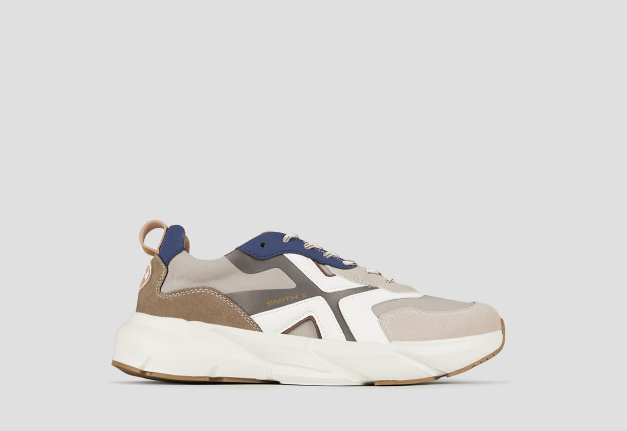 Sneakers Alexander Smith horizon man in grey with beige suede and rip-stop inserts - 1