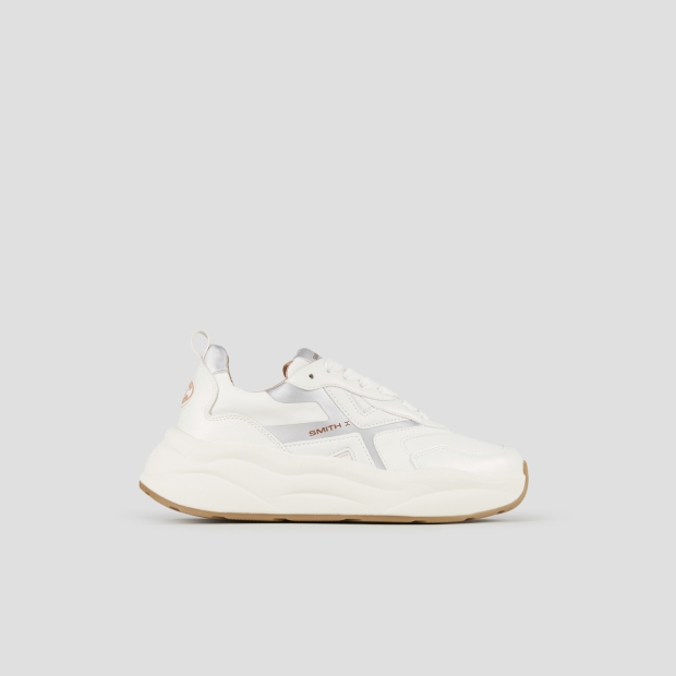 Sneakers Alexander Smith horizon woman in white leather with iridescent details - 1