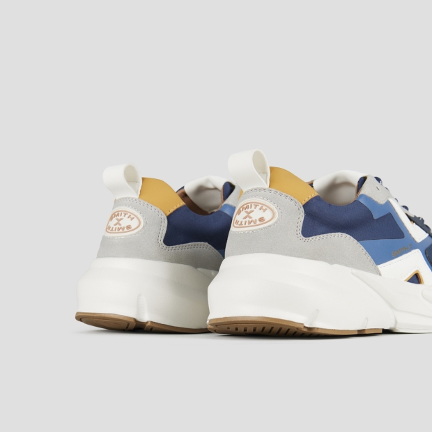 Sneakers Alexander Smith horizon man in blue with grey suede and rip-stop inserts - 5