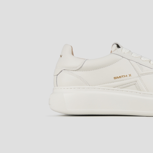 Sneakers Alexander Smith college man in white leather - 3