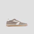 Thames Man in dark ivory suede and white logo