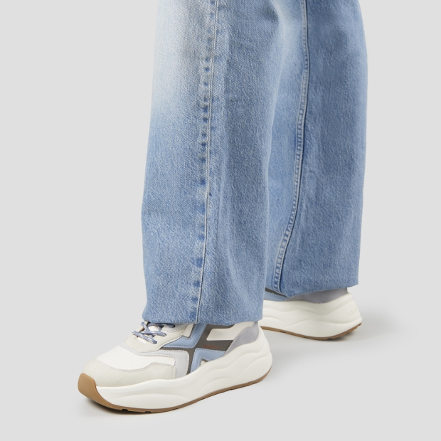 Sneakers Alexander Smith horizon woman in white with beige suede details - 2