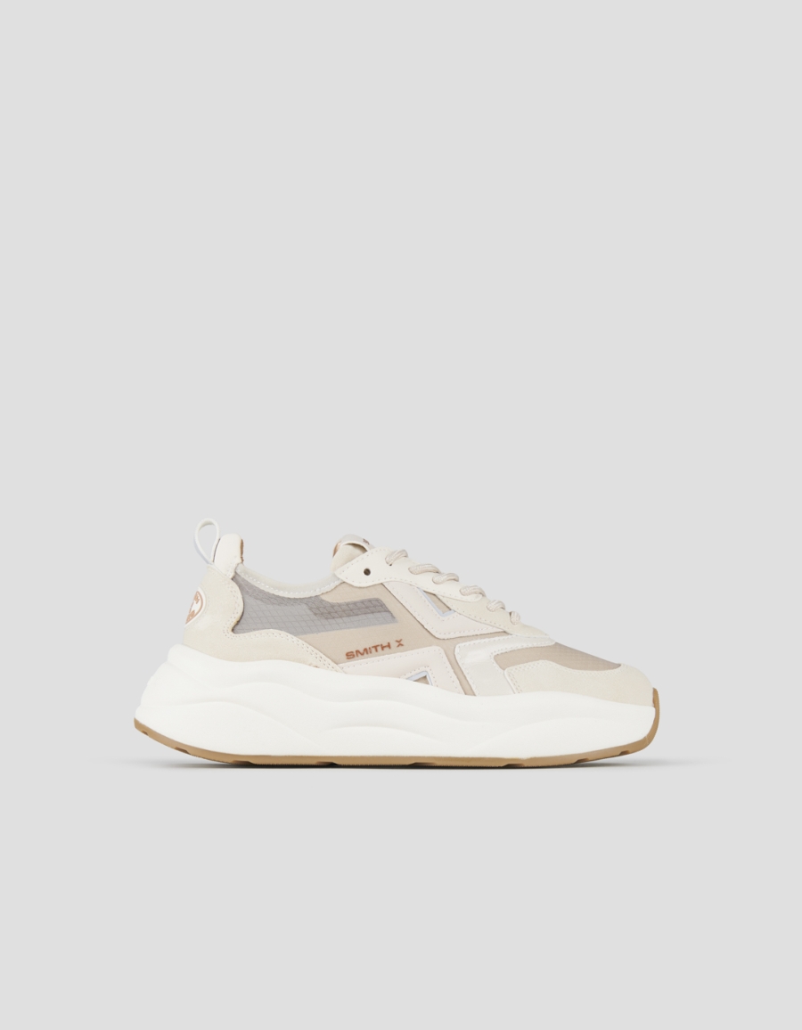 Sneakers Alexander Smith horizon woman in beige semi-transparent rip-stop and leather details - 1