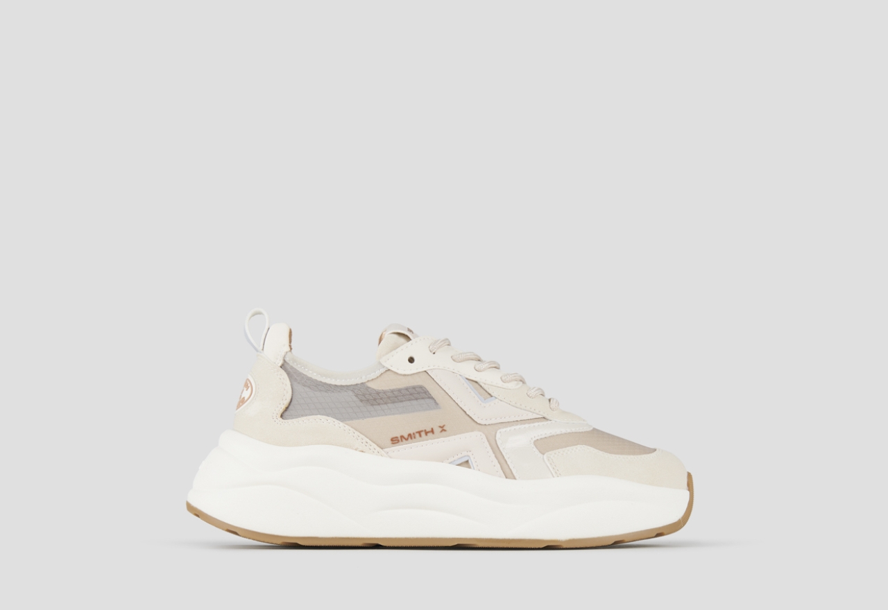 Sneakers Alexander Smith horizon woman in beige semi-transparent rip-stop and leather details - 1