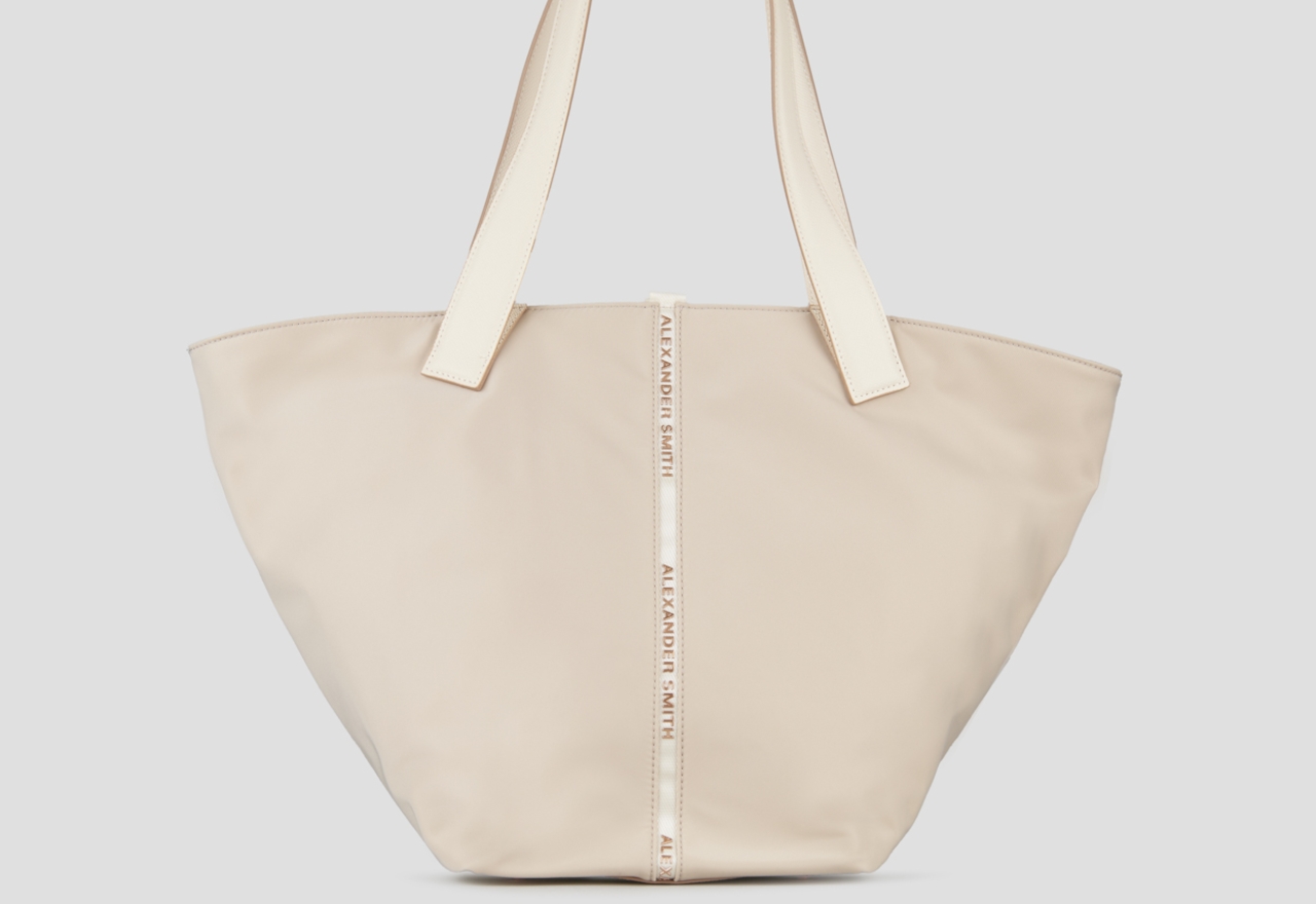 Sneakers Alexander Smith lauren large shoulder bag in ivory nylon - 1