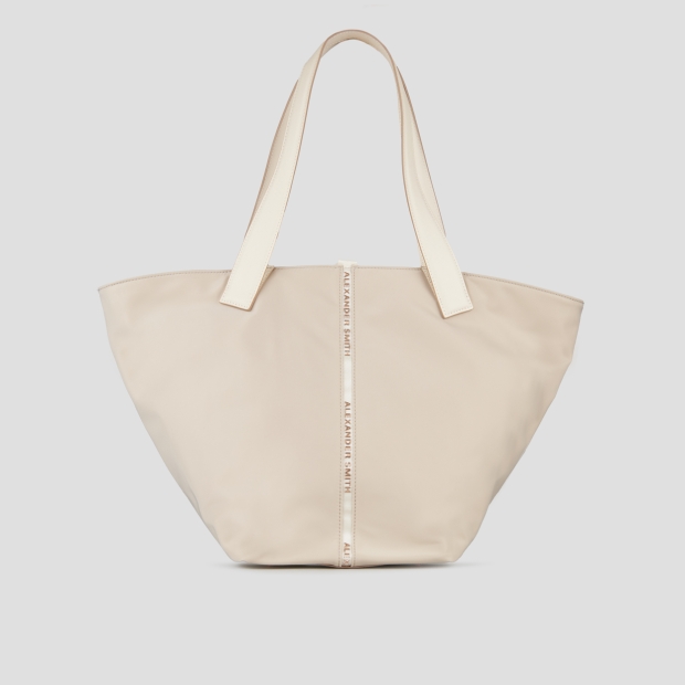 Sneakers Alexander Smith lauren large shoulder bag in ivory nylon - 1