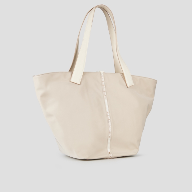 Sneakers Alexander Smith lauren large shoulder bag in ivory nylon - 3
