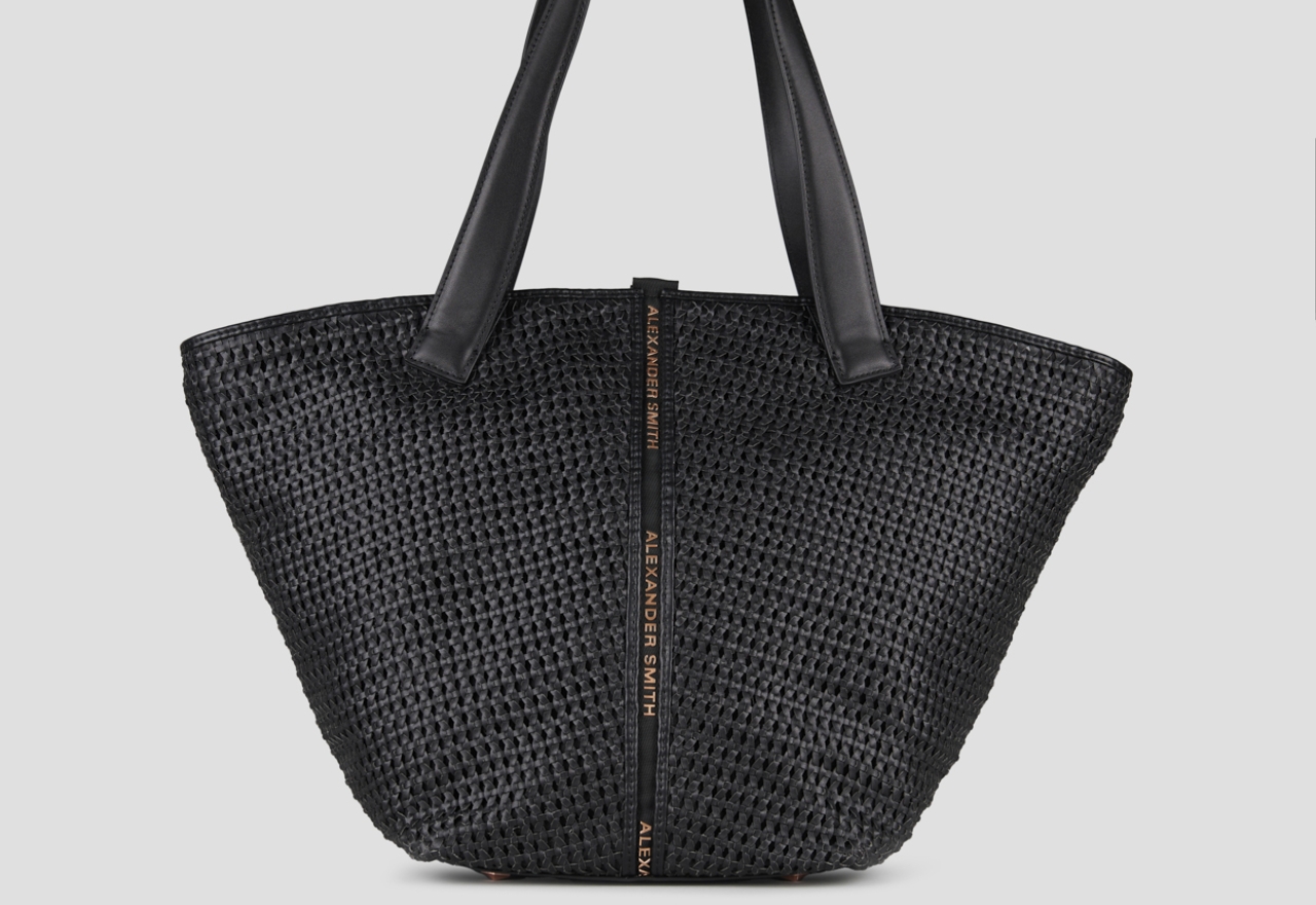 Sneakers Alexander Smith lauren large shoulder bag in black woven - 1