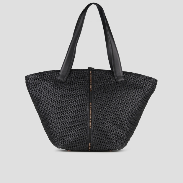 Sneakers Alexander Smith lauren large shoulder bag in black woven - 4