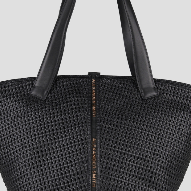 Sneakers Alexander Smith lauren large shoulder bag in black woven - 6