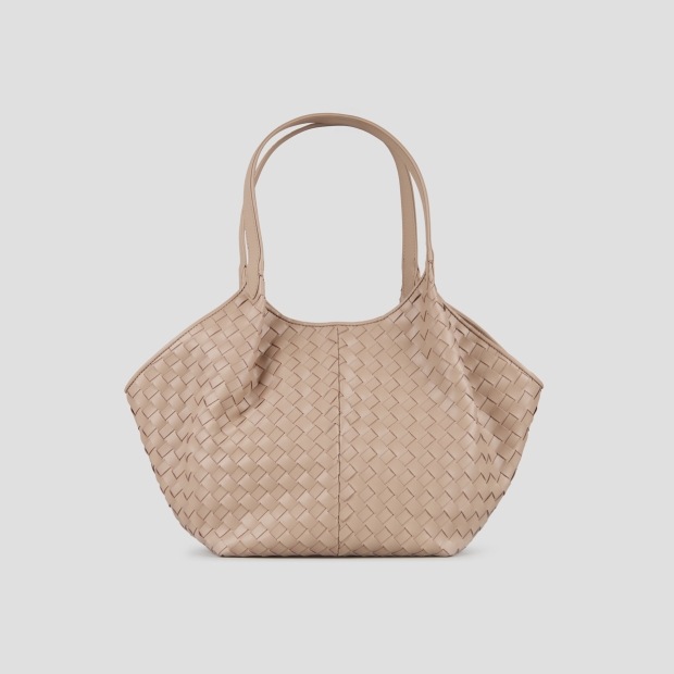 Sneakers Alexander Smith rachel medium shoulder bag in camel woven leather - 1