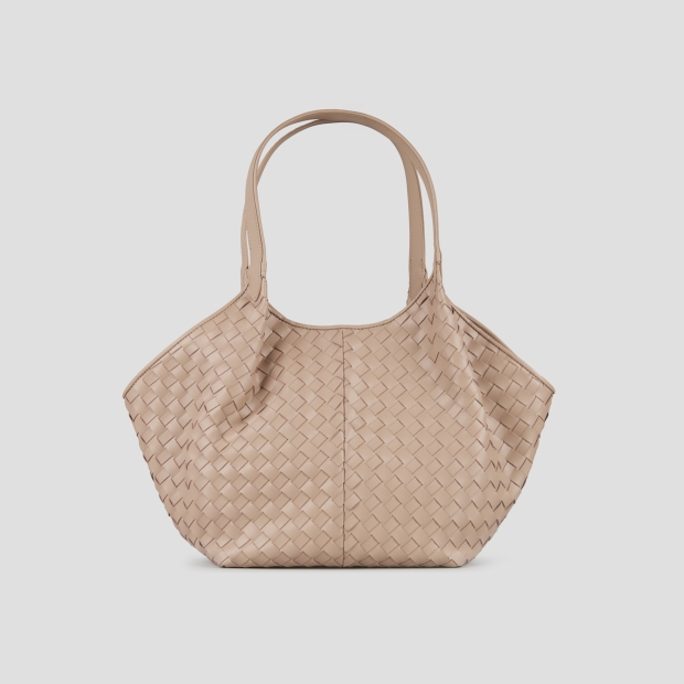 Sneakers Alexander Smith rachel medium shoulder bag in camel woven leather - 4