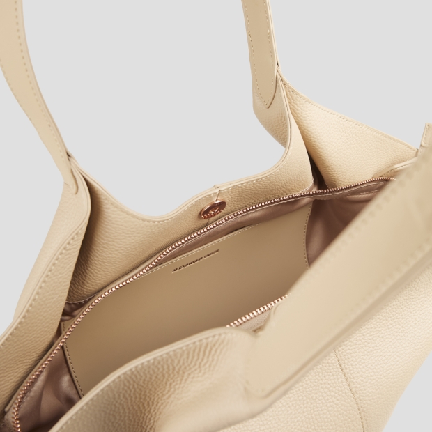 Sneakers Alexander Smith rachel medium shoulder bag in camel tumbled leather - 5