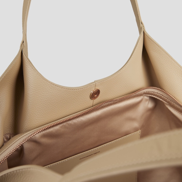 Sneakers Alexander Smith rachel large shoulder bag in camel tumbled leather - 5