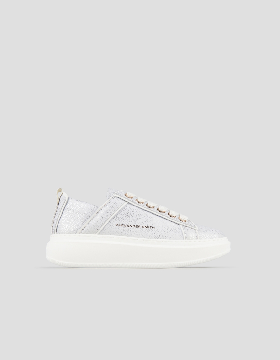 Sneakers Alexander Smith wembley woman deconstructed in silver tumbled leather - 1